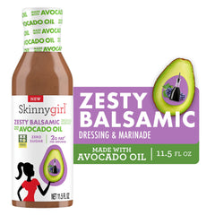 BestBy01/26 Skinnygirl Avocado Oil Salad Dressing Zesty Balsamic 11.5oz