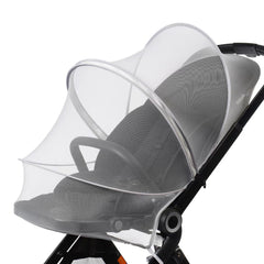 DUSHARKFUN Baby Mosquito Net Double Zipper Bassinet Stroller Cover White