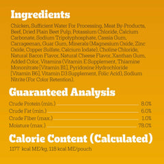 BestBy11/25 Pedigree Adult Soft Wet Dog Food Beef Bacon Cheese 3.5oz 16-Count