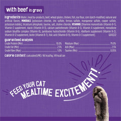 BestBy09/27 Friskies Gravy Variety Pack Meaty Bits Wet Cat Food 12 Pack 5.5oz